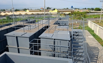 THI CÔNG HỆ THỐNG XỬ LÝ NƯỚC THẢI BẰNG SƠN LÓT EPOXY VÀ PHỦ 2K NACO