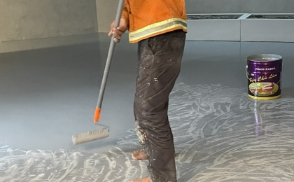 THI CÔNG SƠN EPOXY NACO CHO HẦM ĐỂ XE