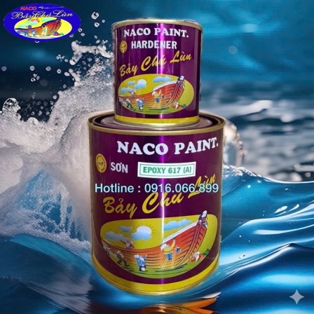SƠN EPOXY NACO TRẮNG MỜ 1 LÍT